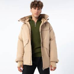 Wittchen Herren-Winterjacke Mit Doppelter Kapuze Beige Odzież Polyester von Wittchen