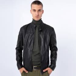 Wittchen Klassische Herrenjacke Aus Leder Schwarz Odzież Naturleder von Wittchen