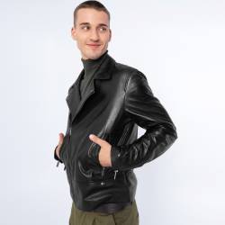 Wittchen Klassische Herrenjacke Aus Leder Schwarz Odzież Naturleder von Wittchen