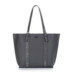 Wittchen Shopper-Tasche Mit Nietenriemen Grau Young Kunstleder von Wittchen