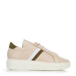 Wittchen Sneakers Für Damen Aus Leder Mit Rüsche Beige Obuwie Naturleder von Wittchen