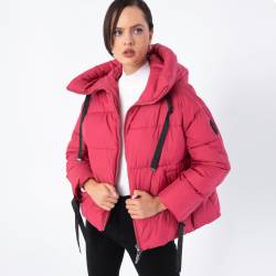 Wittchen Steppjacke Für Damen Mit Strickbündchen An Den Ärmeln - Oversize Gedämpftes Rosa Odzież Polyester von Wittchen