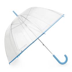 Wittchen Transparenter Regenschirm Hellblau Parasole Pcv von Wittchen