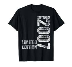 17. Geburtstag Mann 17 Jahre Limited Edition September 2007 T-Shirt von Witzige Geschenke zum 17 Geburtstag Mann und Frau