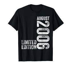 18. Geburtstag Mann 18 Jahre Limited Edition August 2006 T-Shirt von Witzige Geschenke zum 18 Geburtstag Mann und Frau