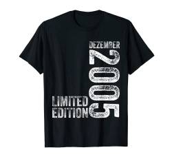 18. Geburtstag Mann 18 Jahre Limited Edition Dezember 2005 T-Shirt von Witzige Geschenke zum 18 Geburtstag Mann und Frau