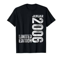 18. Geburtstag Mann 18 Jahre Limited Edition Januar 2006 T-Shirt von Witzige Geschenke zum 18 Geburtstag Mann und Frau