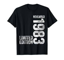 41. Geburtstag Mann 41 Jahre Limited Edition November 1983 T-Shirt von Witzige Geschenke zum 41 Geburtstag Mann und Frau