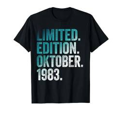 41. Geburtstag Mann 41 Jahre Limited Edition Oktober 1983 T-Shirt von Witzige Geschenke zum 41 Geburtstag Mann und Frau