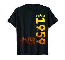 64th Birthday Man 64 Years Old Limited Edition March 1959 T-Shirt von Witzige Geschenke zum Geburtstag Mann und Frau