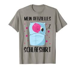 Mein Offizielles Schlafshirt Flamingo Pyjama Geschenk Lustig T-Shirt von Witzige Schlafanzug Geschenkideen