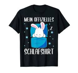 Mein Offizielles Schlafshirt Hase Ostern Pyjama Geschenk T-Shirt von Witzige Schlafanzug Geschenkideen