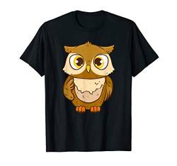 Süße Eule oder Uhu Kinder Geschenk T-Shirt von Witzige Tiere Liebhaber Geschenkidee Designs