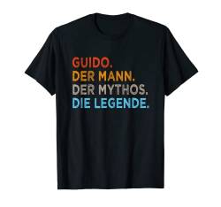 Herren Vorname Guido TShirt Spruch lustig Legende Namen T-Shirt von Witzige Vornamen Designs & Motive