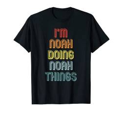 Herren NOAH TShirt Doing NOAH Things Name Vorname Spruch Lustig T-Shirt von Witzige Vornamen Sprüche & Lustige Motive