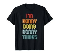RONNY TShirt Doing RONNY Things Name Vorname Spruch Lustig T-Shirt von Witzige Vornamen Sprüche & Lustige Motive