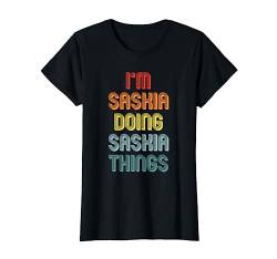 Saskia TShirt Doing Saskia Things Name Vorname Spruch T-Shirt von Witzige Vornamen Sprüche & Lustige Motive