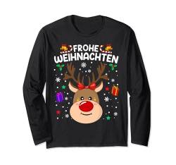 Frohe weihnachten Rentier Shirt lustiges Weihnachts Geschenk Langarmshirt von Witzige Weihnachts Pyjama Rentier Designs