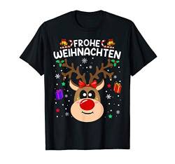 Frohe weihnachten Rentier Shirt lustiges Weihnachtsoutfit T-Shirt von Witzige Weihnachts Pyjama Rentier Designs