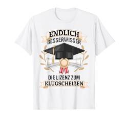 Bachelor Abschluss Geschenk Spruch "Prüfung Bestanden" Uni Gra T-Shirt von Witzige und Lustige Sprüche