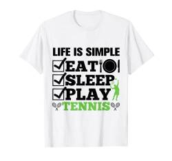 Tennis Spruch Geschenk für Tennisspieler mit Spruch für Männ T-Shirt von Witzige und Lustige Sprüche