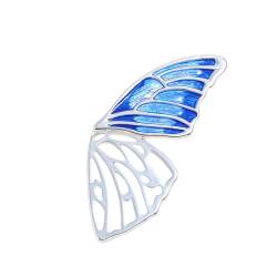 Wizoowip Pullover Pin Kleidung Sicher, hier ist ein Produkttitel für die Auflistung Damen hohle Schmetterlingsbrosche Edelstahl rutschfest verschleißfest Reversmantel Kragen Hut Blau von Wizoowip