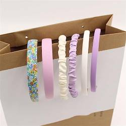 3/6/8Pcs Set Mode Frauen Tuch Haarbänder Kopfschmuck Stirnband Mädchen Haarband Haar Hoop Weibliche Haar Zubehör Headwear 6PCS N von Wjnvfioo