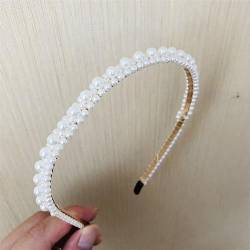 Frauen Stirnbänder Stirnband Haar Hoop Haarschmuck Haarbänder Perlen Haarband Hochzeit Metall Braut Headwear Bands Clip 11 von Wjnvfioo