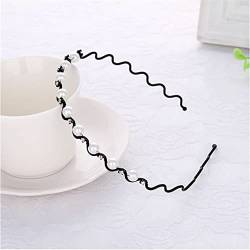 Frauen Stirnbänder Stirnband Haar Hoop Haarschmuck Haarbänder Perlen Haarband Hochzeit Metall Braut Headwear Bands Clip 12 von Wjnvfioo