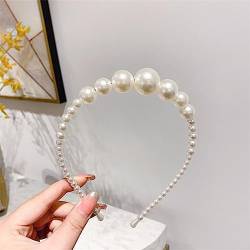 Frauen Stirnbänder Stirnband Haar Hoop Haarschmuck Haarbänder Perlen Haarband Hochzeit Metall Braut Headwear Bands Clip 4 von Wjnvfioo