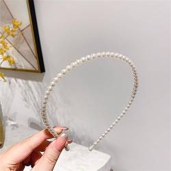 Frauen Volle Perlen Haarbänder Elegante Stirnband Einfache Haar Hoop Band Koreanische Handgemachte Hochzeit Haar Zubehör Geschenk 1 von Wjnvfioo