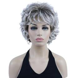 Kurze Perücke Mit Weichen Locken, Blonde, Vollsynthetische Perücken 48T short von Wjnvfioo