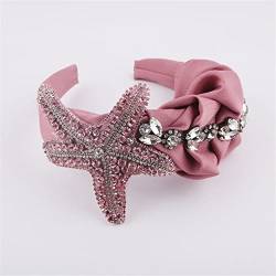 Rosa Barock Mode Blume Stirnband Schwamm Kristall Strass Stirnband Für Frauen Hochzeit Zubehör 24 von Wjnvfioo