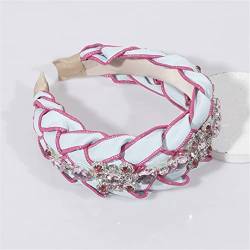 Strass Haarbänder Frauen Haarschmuck Handgemachte Hoops Stirnband Hochzeit Ornamente Rose Rot von Wjnvfioo