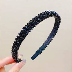 Strass Haarbänder Für Frauen Elegante Haar Dekorieren Stirnband Haar Hoops Mode Haar Zubehör schwarz von Wjnvfioo