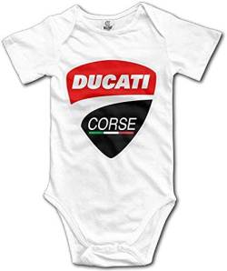 WlQshop Baby Body Strampler Overall Babykleidung Outfits Ducati Logo, mehrfarbig, 6 Monate von WlQshop