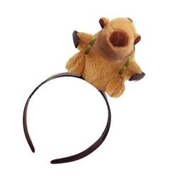 Wlikmjg Tier-Stirnbänder, süßes Tier-Haarband,Hautpflege Hairhoop Capybara-Form - Lustiges Haarband, bequeme Gesichts-Requisiten, weiches Stirnband für Bühnenaufführungen für Frauen und Mädchen von Wlikmjg
