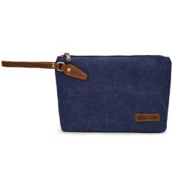 Kosmetiktasche für Damen und Herren,Tragbare Große Kapazität Schminktasche,Multifunktions Reise Make-up Tasche,Toilettenartikel und Kosmetische Organizer,Kulturtasche mit fächern (Blau) von Wmmner