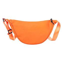 2023 Nylon Umhängetasche Frauen Knödel Tasche Einfache Umhängetasche Tasche Schulter Leinwand Kleine Achsel Leichte Tasche J1P9, Orange, Einheitsgröße von Wmool