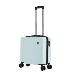 Wnota Gepäck 18-Zoll-Kleingepäck, Geräuschlos, Universal-Rad-Boarding-Koffer, Langlebiges Hartschalen-Gepäck Trolley-Koffer (Color : A, Size : 18inch) von Wnota