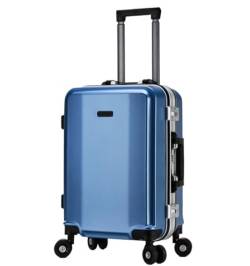 Wnota Gepäck Aluminiumrahmen, Doppelschnalle, Passwort, Gepäck, externer USB-Lade-Smart-Koffer Trolley-Koffer (Color : F, Size : 20in) von Wnota