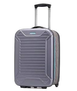 Wnota Gepäck Faltbares Handgepäck, Hartschalenkoffer, Tragbarer Koffer Mit Zahlenschloss Trolley-Koffer (Color : Blu, Size : 28in) von Wnota