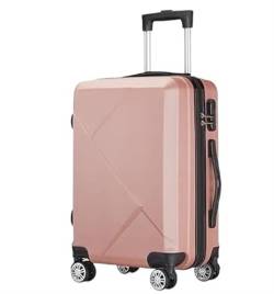 Wnota Gepäck Handgepäck-Hartschalenkoffer Mit Spinnerrädern Leichter Hartschalenkoffer Trolley-Koffer (Color : Rosa, Size : 20in) von Wnota