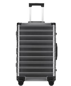 Wnota Gepäck Klassischer Koffer Mit Aluminiumrahmen, TSA-Schloss, Ohne Reißverschluss Und Leisen Rollen Trolley-Koffer (Color : D, Size : 29") von Wnota