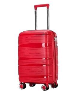 Wnota Gepäck Reisekoffer Mit Spinnerrädern, Leichten Ergonomischen Griffen, Handgepäck Trolley-Koffer (Color : A, Size : 20in) von Wnota