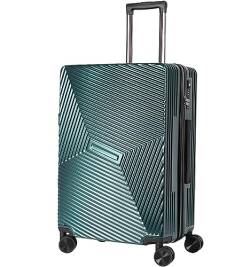 Wnota Gepäck Tragbares Gepäck Mit Spinnerrädern, Handgepäck, Sturzfester Koffer Mit TSA-Verschluss Trolley-Koffer (Color : Grün, Size : 24 in) von Wnota