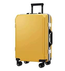 Wnota Gepäck USB-Ladeanschluss, Koffer, TSA-Zahlenschloss Mit Universalrädern, Gepäcksicher Trolley-Koffer (Color : A, Size : 26 in) von Wnota