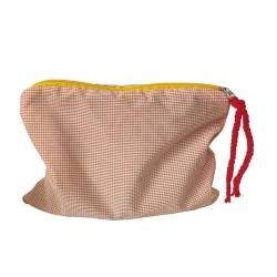 Wnvivi Reise-Make-up-Tasche für Damen. Kosmetik-Reisetasche mit Großem Fassungsvermögen, wasserdichte Tragbare Kulturtasche für Geschäftsreisen und Camping(Orange) von Wnvivi