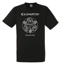 Eluveitie Helvetios Black New T-Shirt Fruit of The Loom von WoD