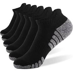 WoKuAng Sneaker Socken 6 Paare Laufsocken Trainer Socken Für Männer Frauen Baumwolle Knöchelsocken Low Cut Atmungsaktive Sportsocken von WoKuAng